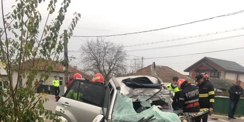 Accident în Cioranii de Jos FOTO
