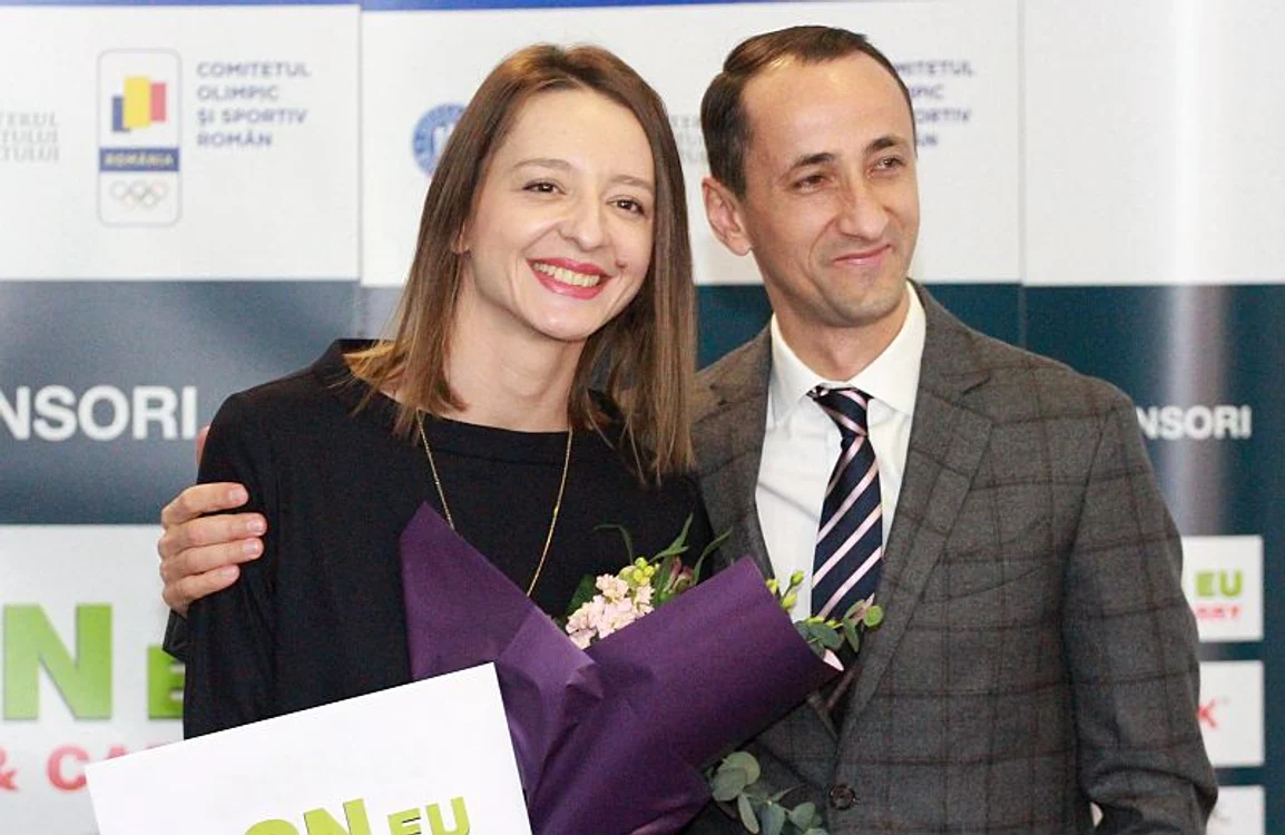 Mihai Covaliu și Ana Maria, marile nume ale scrimei românești. Foto Marian Burlacu 