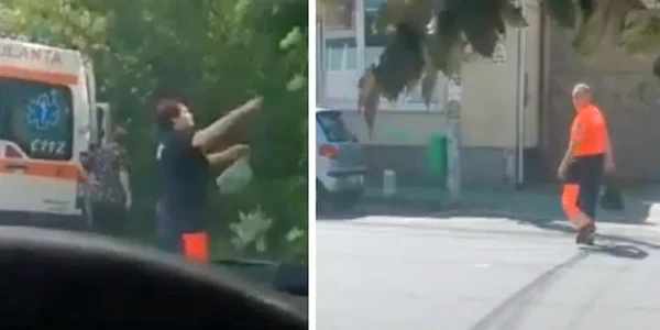 Ambulantieri din Bihor culeg soc si merg la cumparaturi cu pacientul in masina