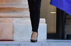 French And Mexican First Ladies Pose Ahead Of Dinner   Paris jpeg