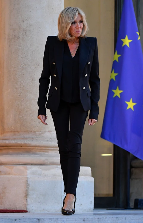 French And Mexican First Ladies Pose Ahead Of Dinner Paris jpeg