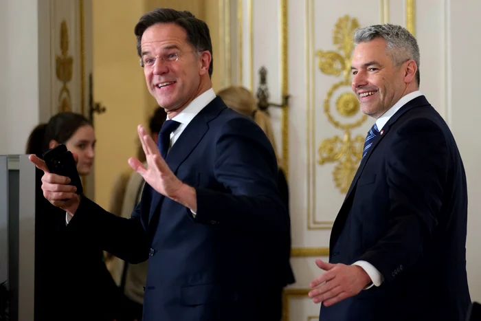 Cancelarul austriac Nehammer, întâlnire cu premierul olandez Mark Rutte FOTO Profimedia
