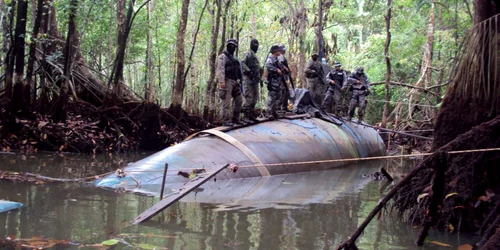 Narcosubmarin descoperit de armata columbiana FOTO EPA-EFE