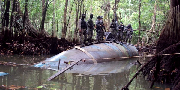 Narcosubmarin descoperit de armata columbiana FOTO EPA-EFE