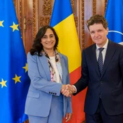 Nicușor Dan alături de ministrul Afacerilor Externe al Canadei, Anita Anand FOTO: Presidency.ro