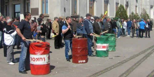 Proteste ale sindicaliştilor în Portul Constanţa 